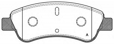 OPEN PARTS bpa084010 -  Комплект тормозных колодок, дисковый тормоз
